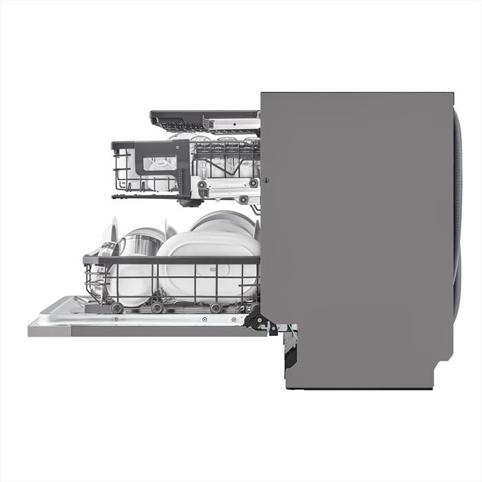 LG - Lavastoviglie QUADWASH DB475TXS Classe A 14coperti-Acciaio