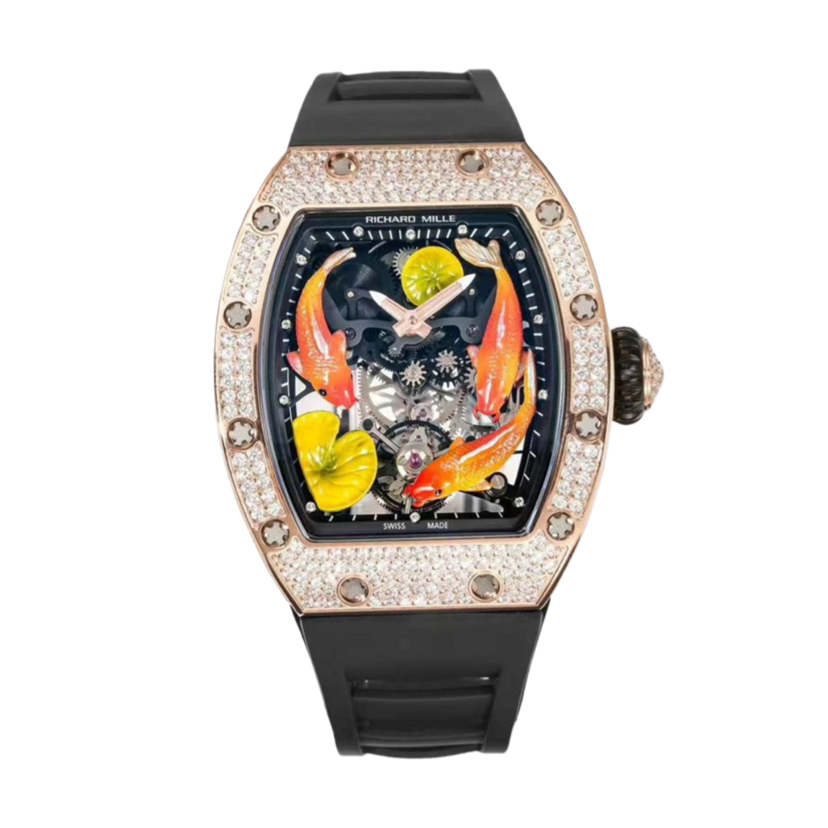 【7A Quality】Replica Richard Mille RM S10 Koi Tourbillon Watch - Limited Edition Men’s Fake Tourbillon Timepiece