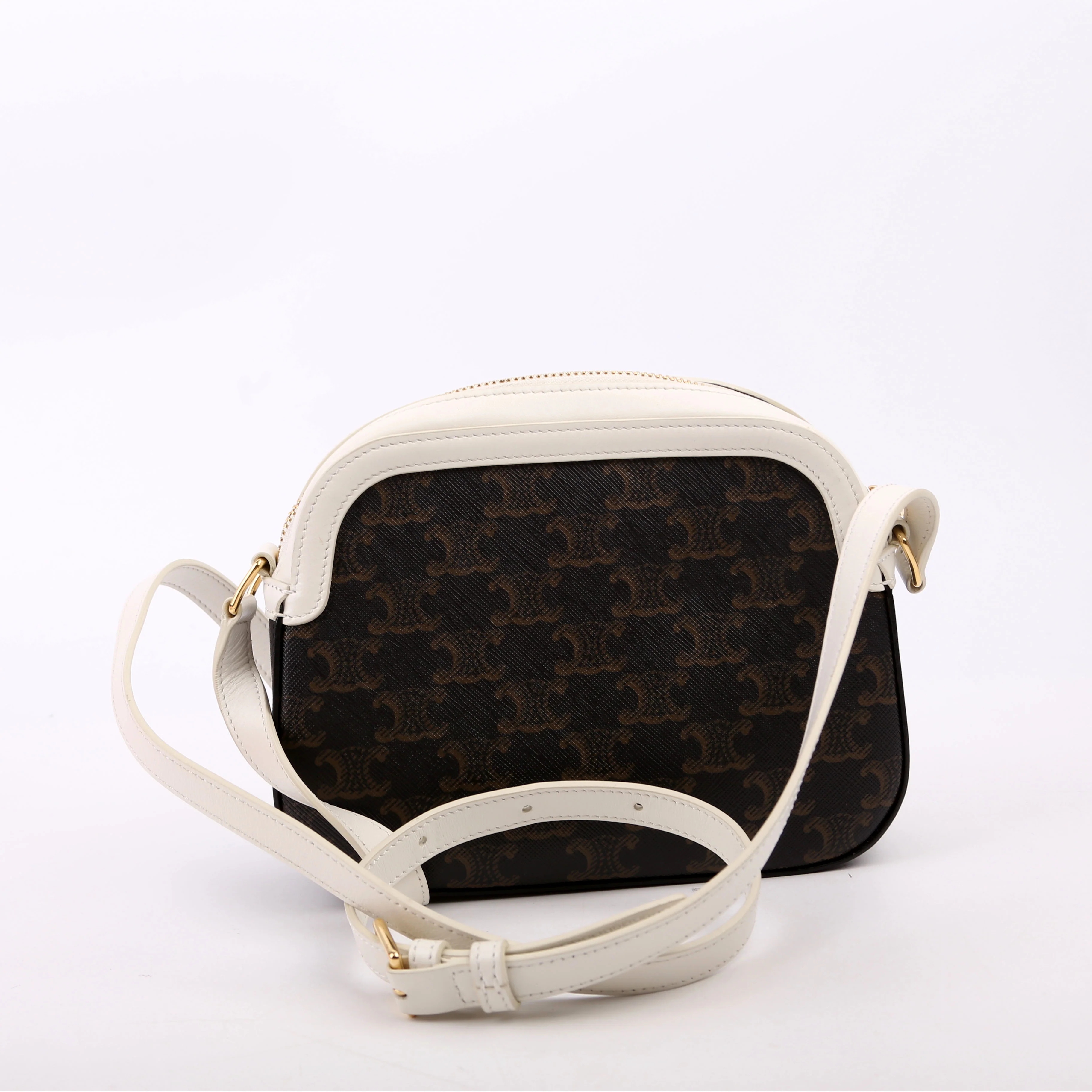 Triomphe Canvas Camera Small White