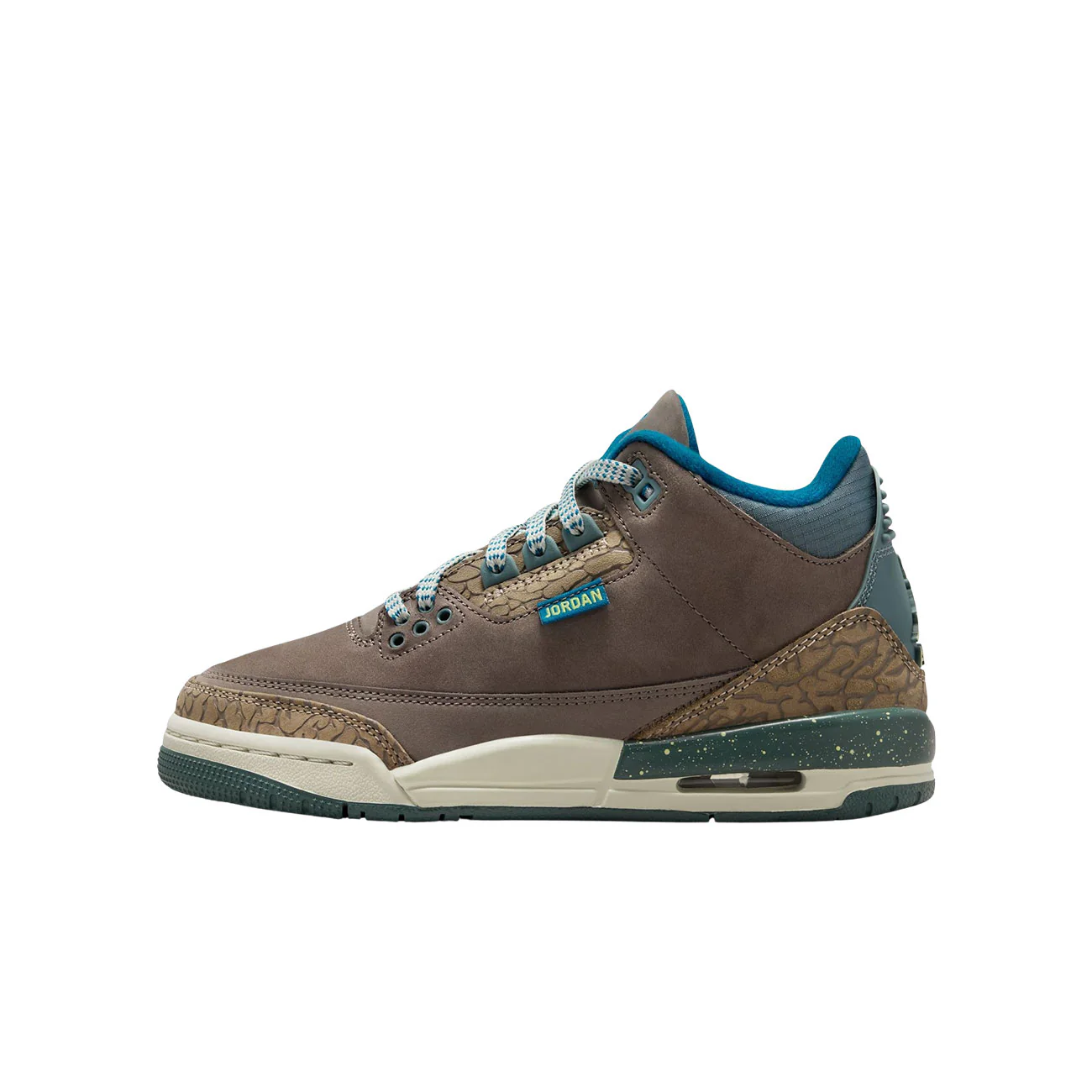 Air Jordan 3 Retro GS (Olive Grey/green Abyss-khaki-sea Glass)