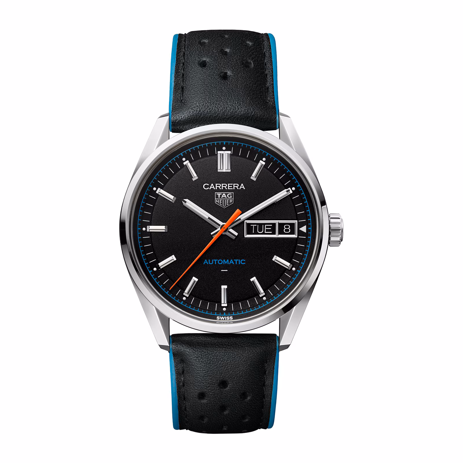 【7A Quality】TAG Heuer Carrera Day-Date 41mm Mens Watch Black WDA2110.FC6614