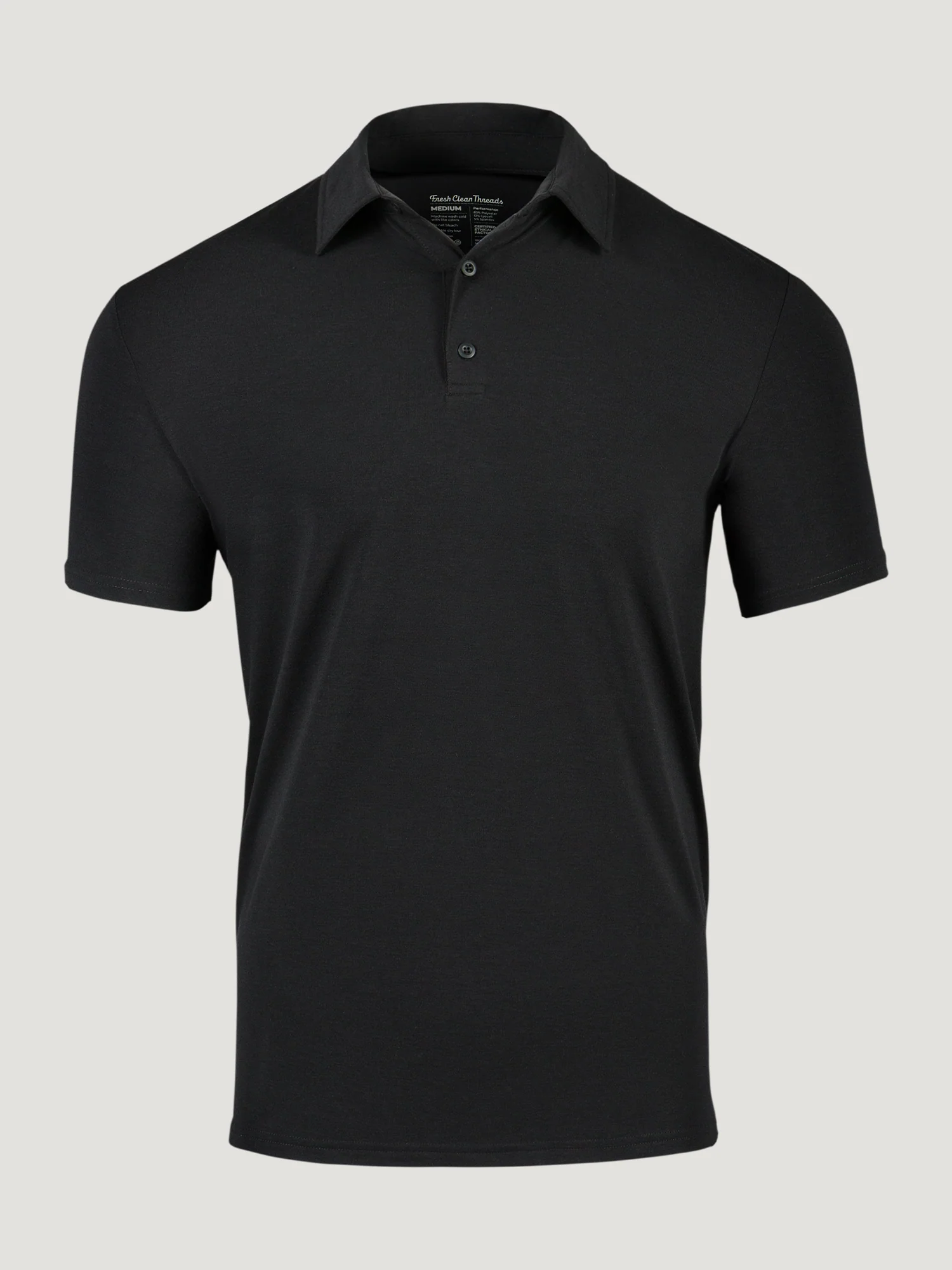 Black Performance Cool Polo