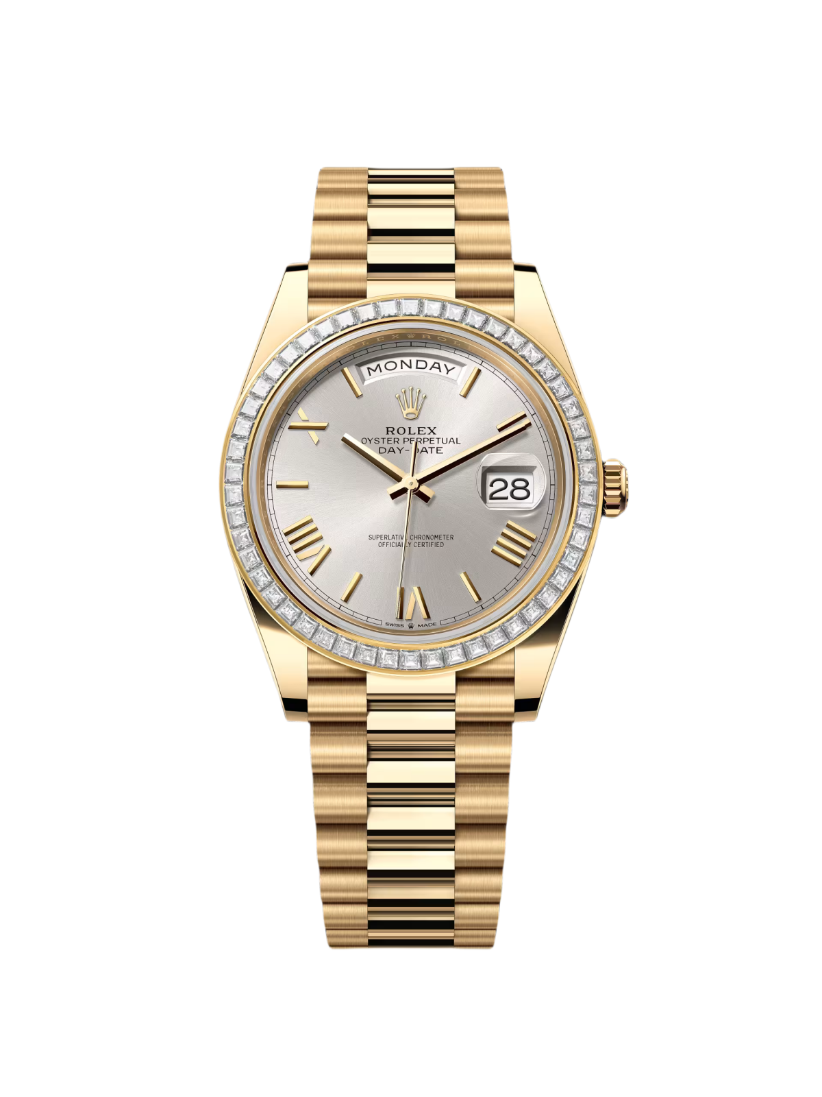 Rolex Day-Date 40mm 228398TBR-0006 Silver Dial President Watch