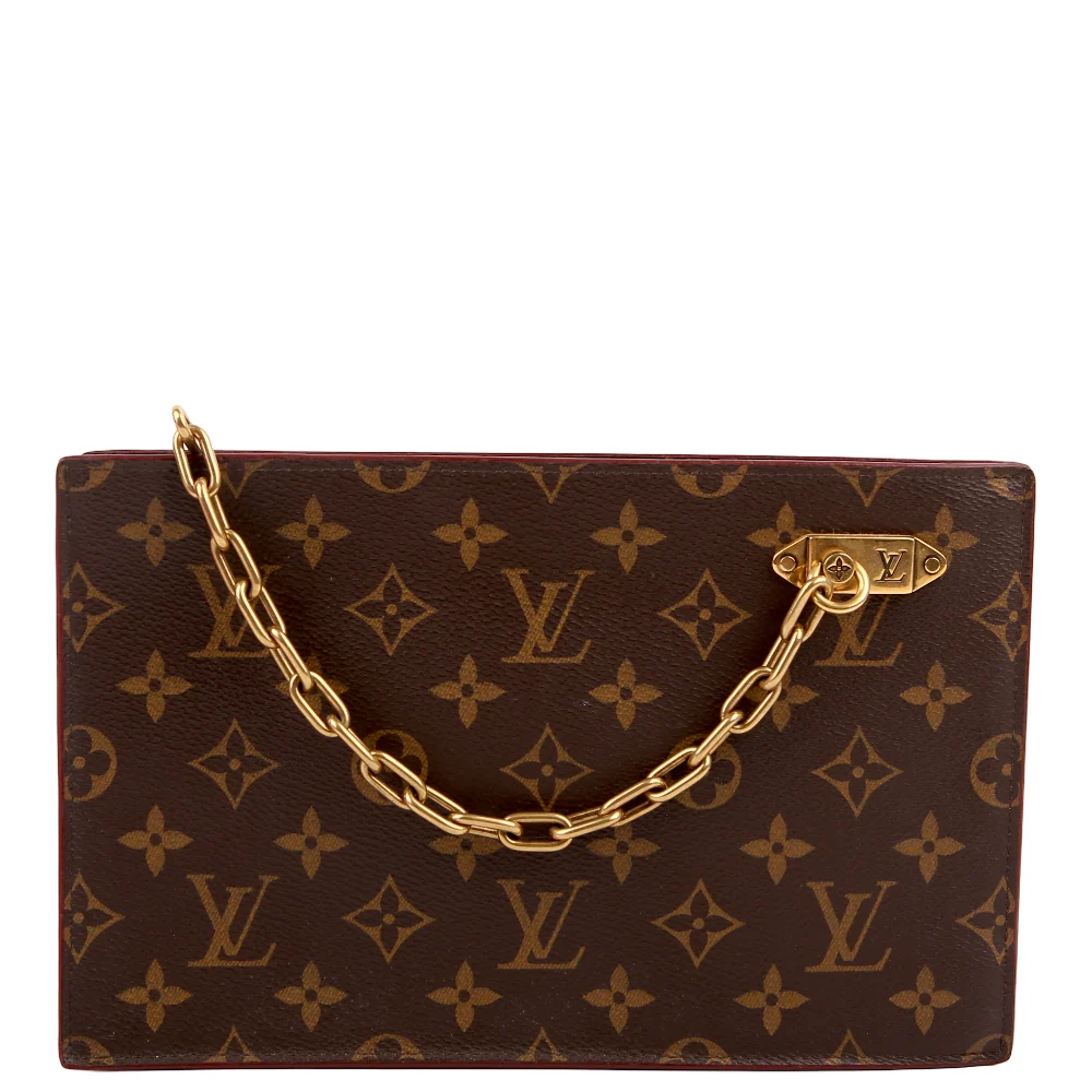 LOUIS VUITTON Legacy Chain Clutch Monogram