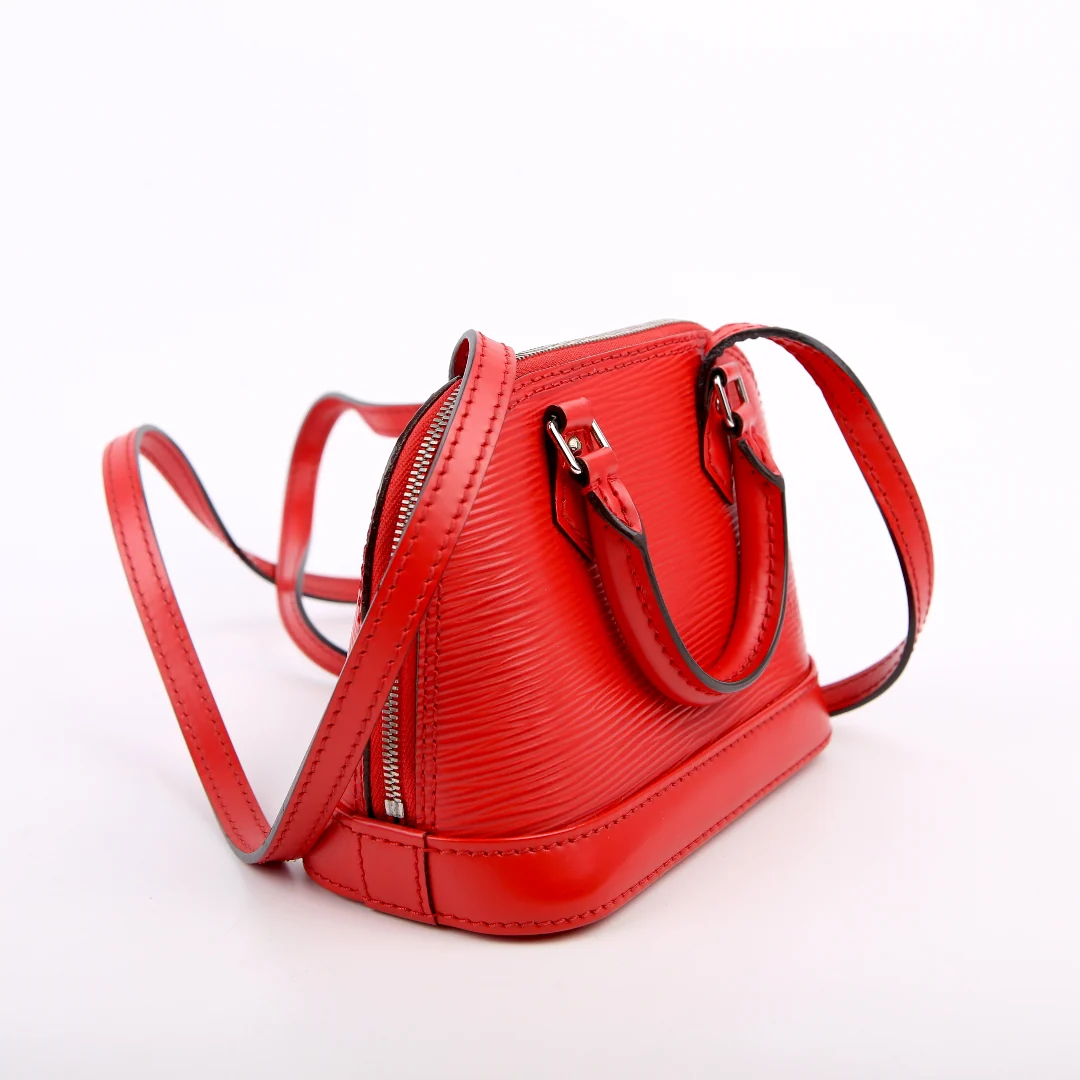 LOUIS VUITTON Alma Nano Epi Red