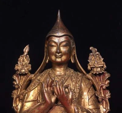 31CM Old Chinese Bronze Statue Buddha N1671