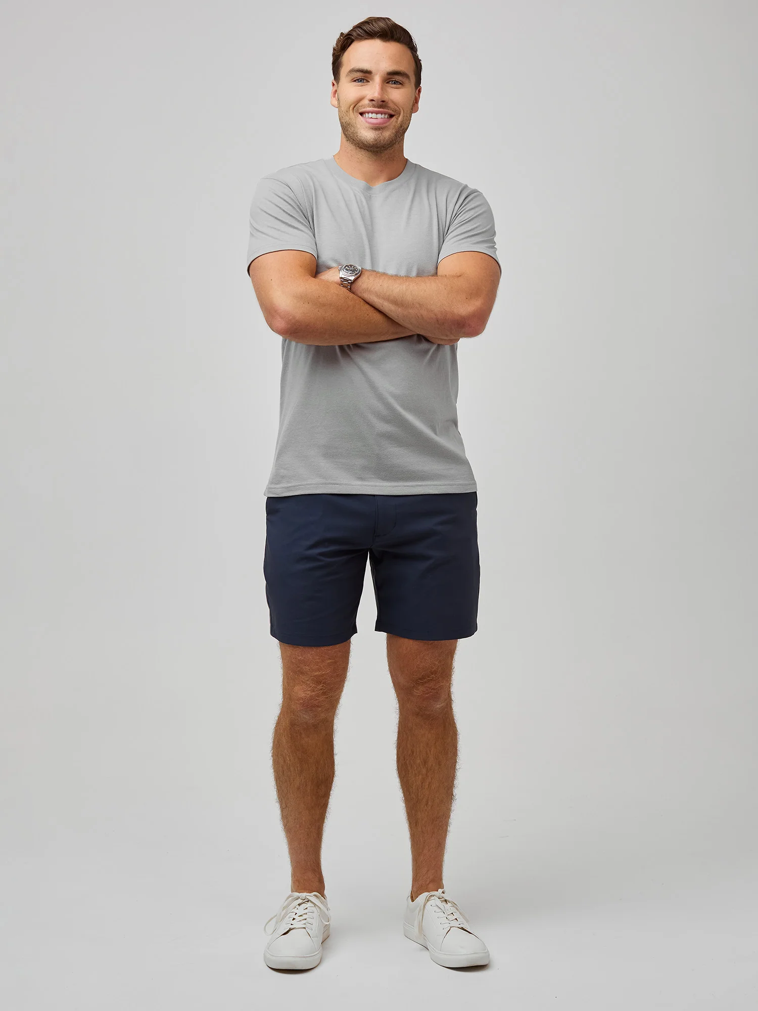 Pebble Grey Crew Neck