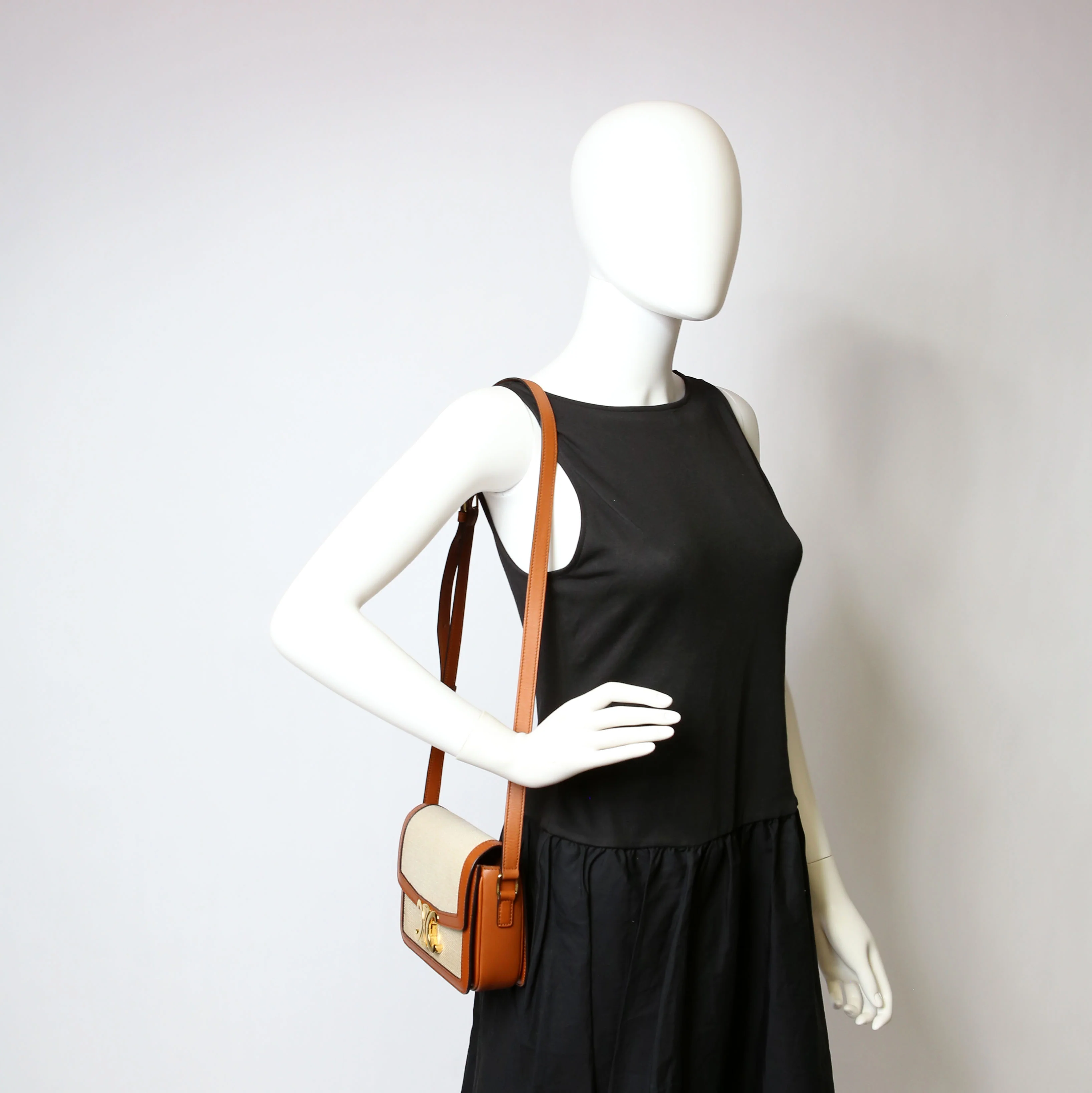 Teen Triomphe Bag Triomphe Canvas/Calfskin Brown
