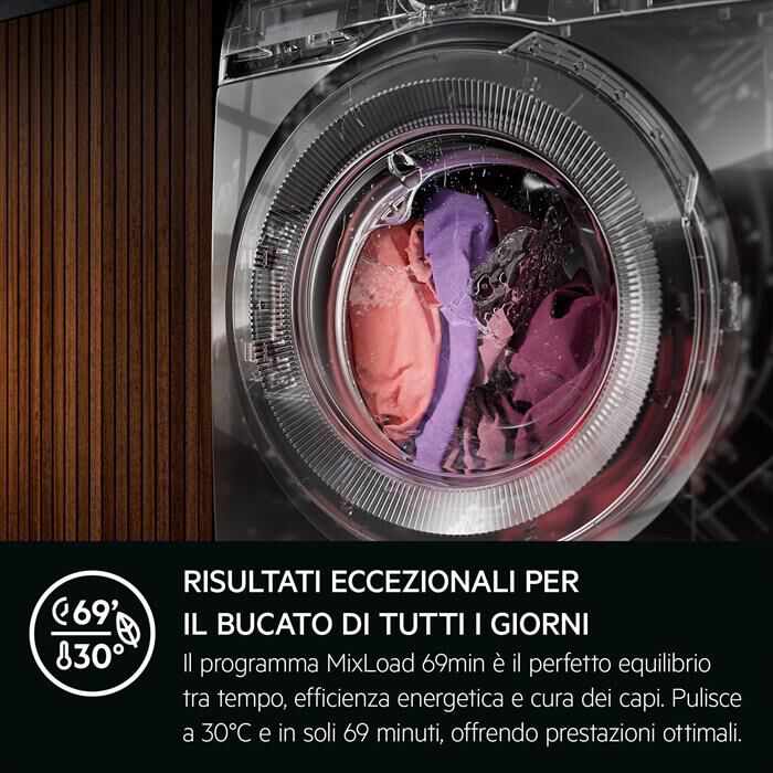 AEG - Lavatrice XLR7FBGH10V4 10KG Classe A 1400g/m-Bianco