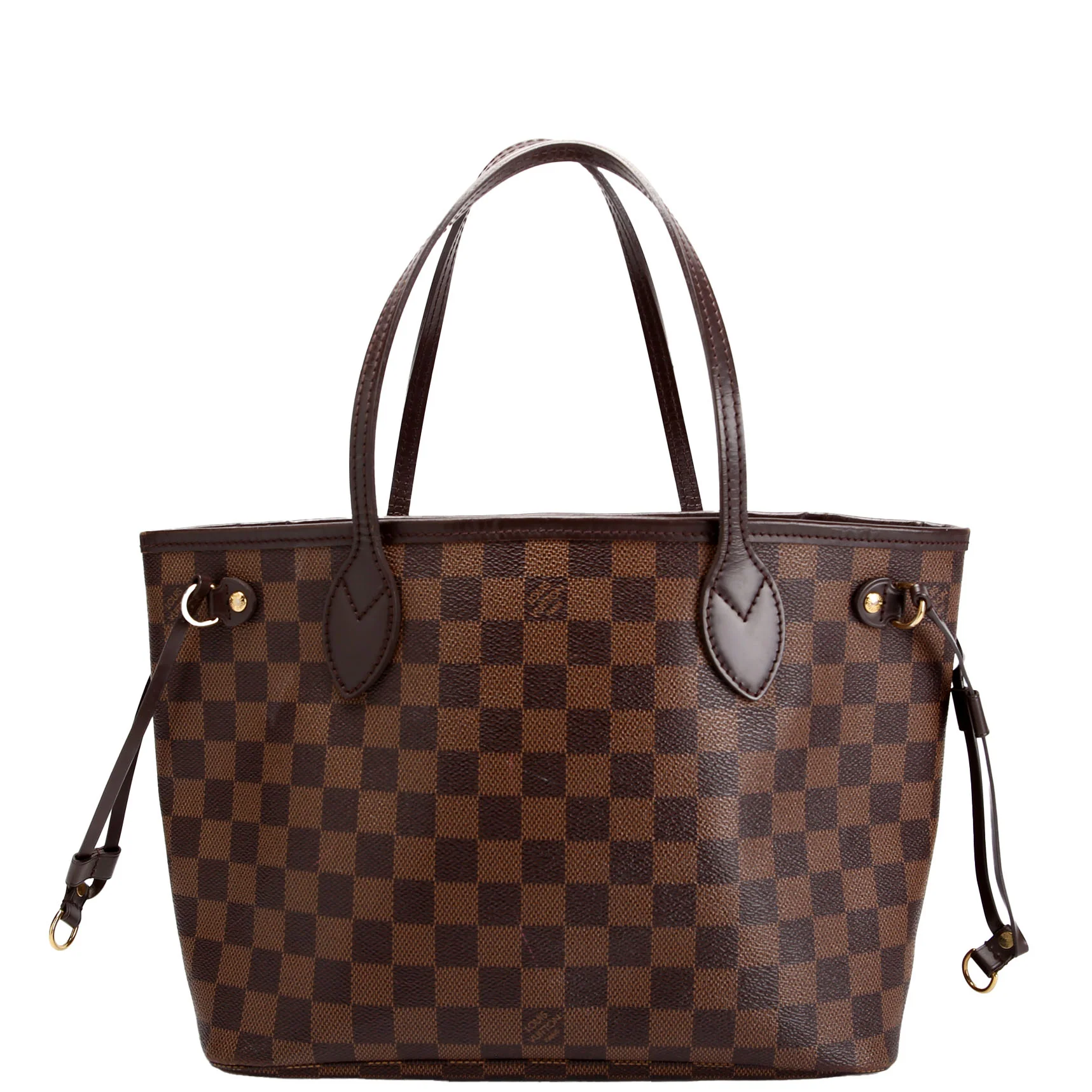 LOUIS VUITTON Neverfull PM Damier Ebene Red