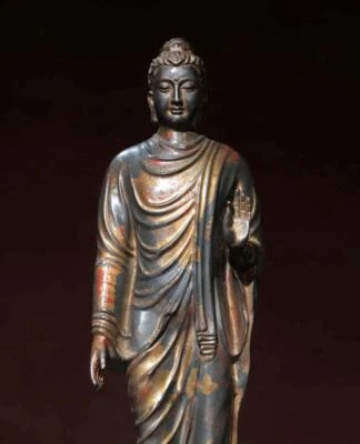 51CM Old Chinese Bronze Statue w/ Buddha N2911