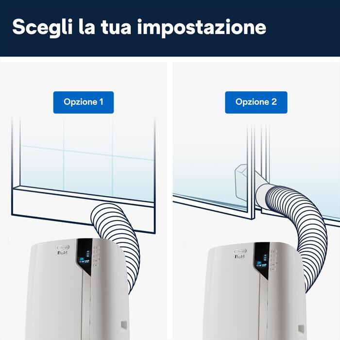 DE LONGHI - PAC EX130 CST WIFI Condizionatore portatile-Bianco