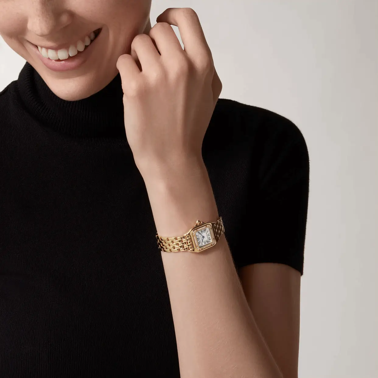 CARTIER PANTHERE Small Model Yellow Gold Diamond WJPN0048 - United Luxury