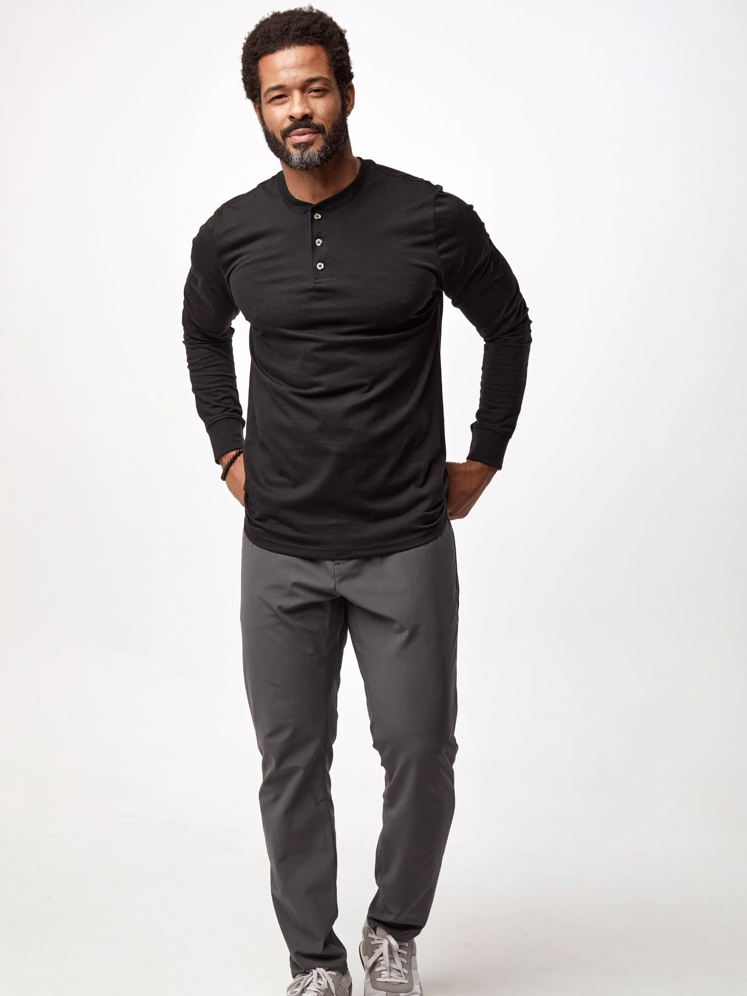 Basic Long Sleeve Henley 3-Pack