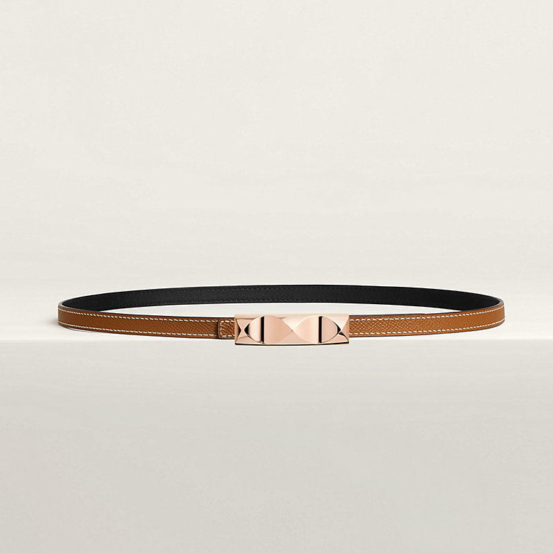 Infini belt buckle & Reversible leather strap 13 mm