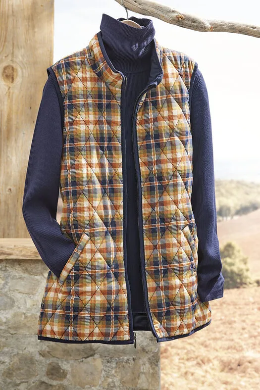 Spiced Plaid Vest for All Seasons