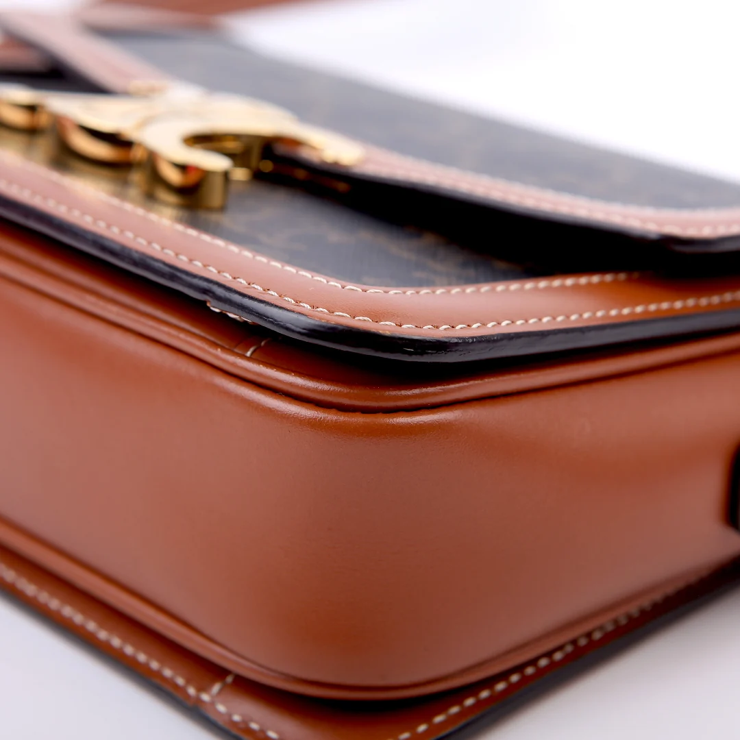 Teen Triomphe Bag Triomphe Canvas/Calfskin Brown
