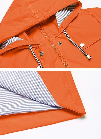Rain Jacket Women Striped
