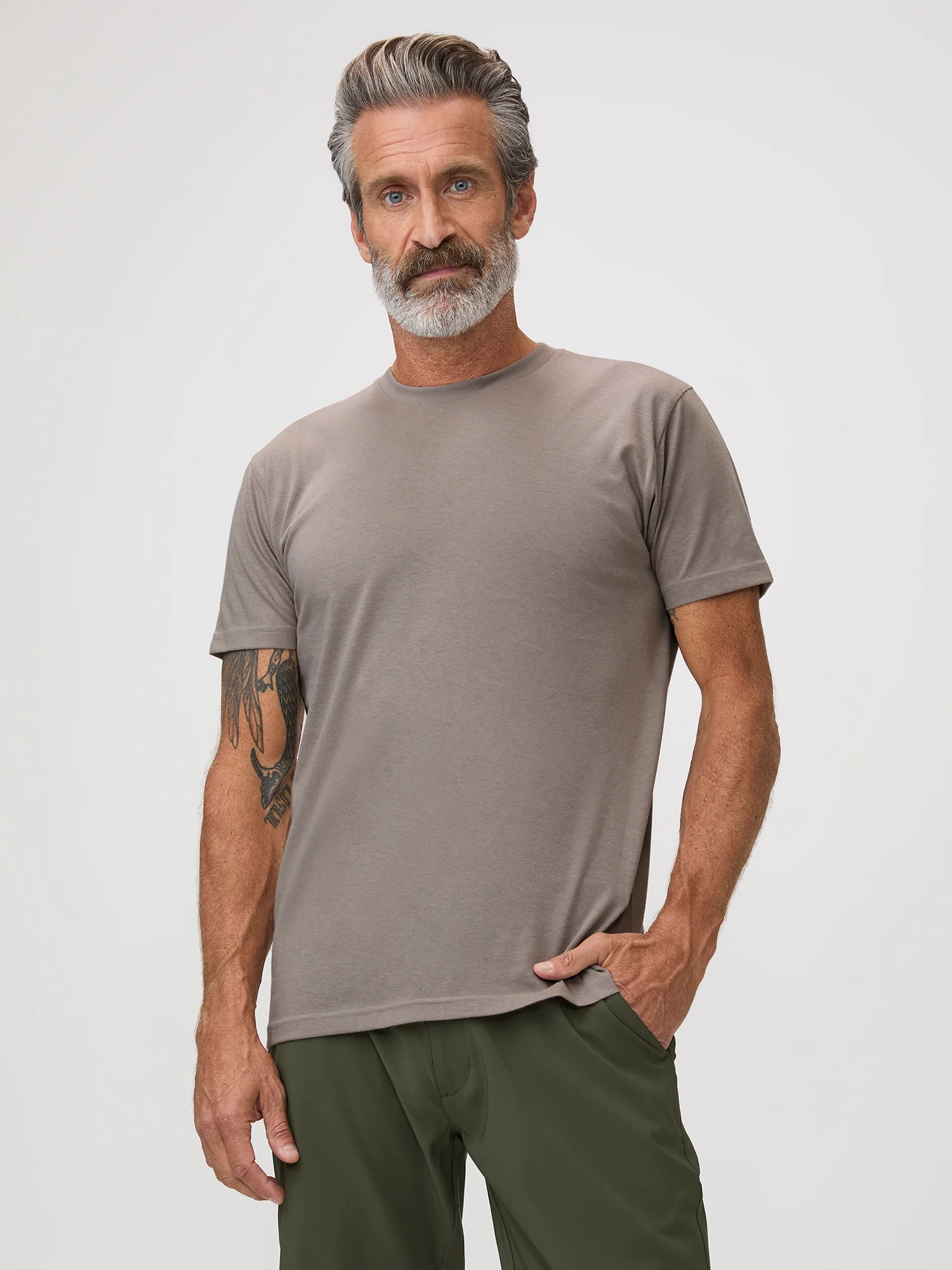 Taupe Crew Neck