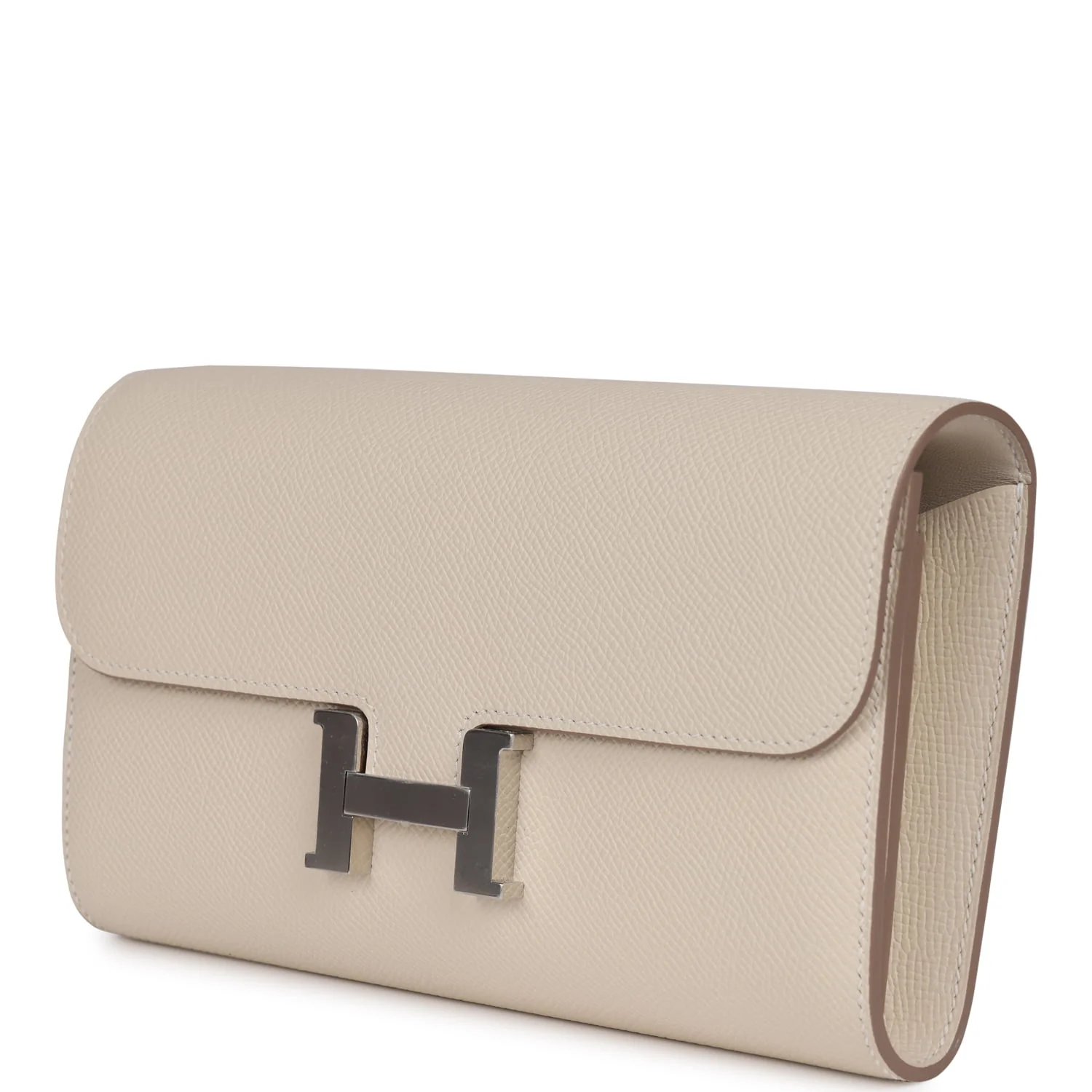 Hermes Constance Wallet To Go Craie Epsom Palladium Hardware