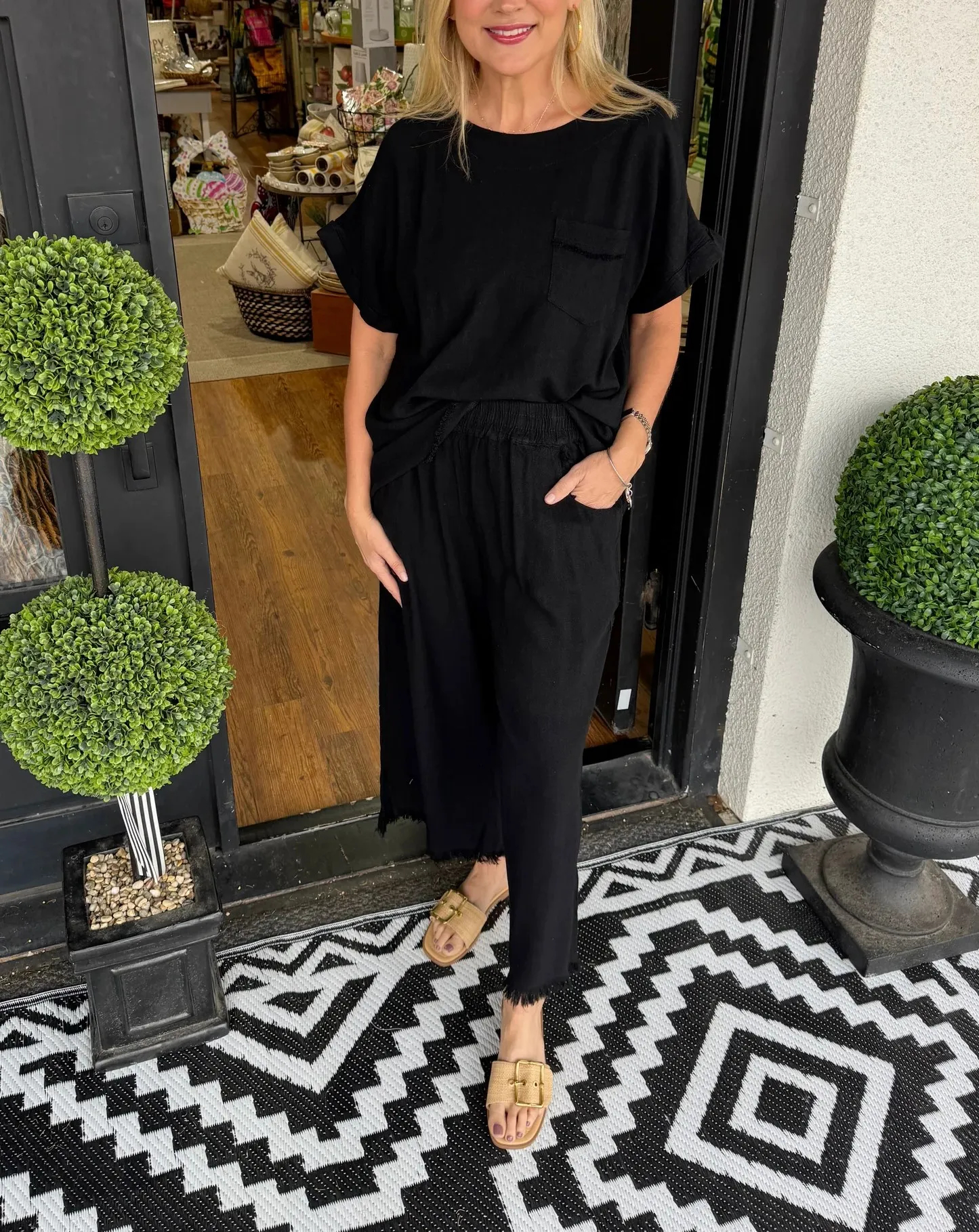 🌲🔥 Women's Linen Lounge Set ( Buy 2 Free Shipping )