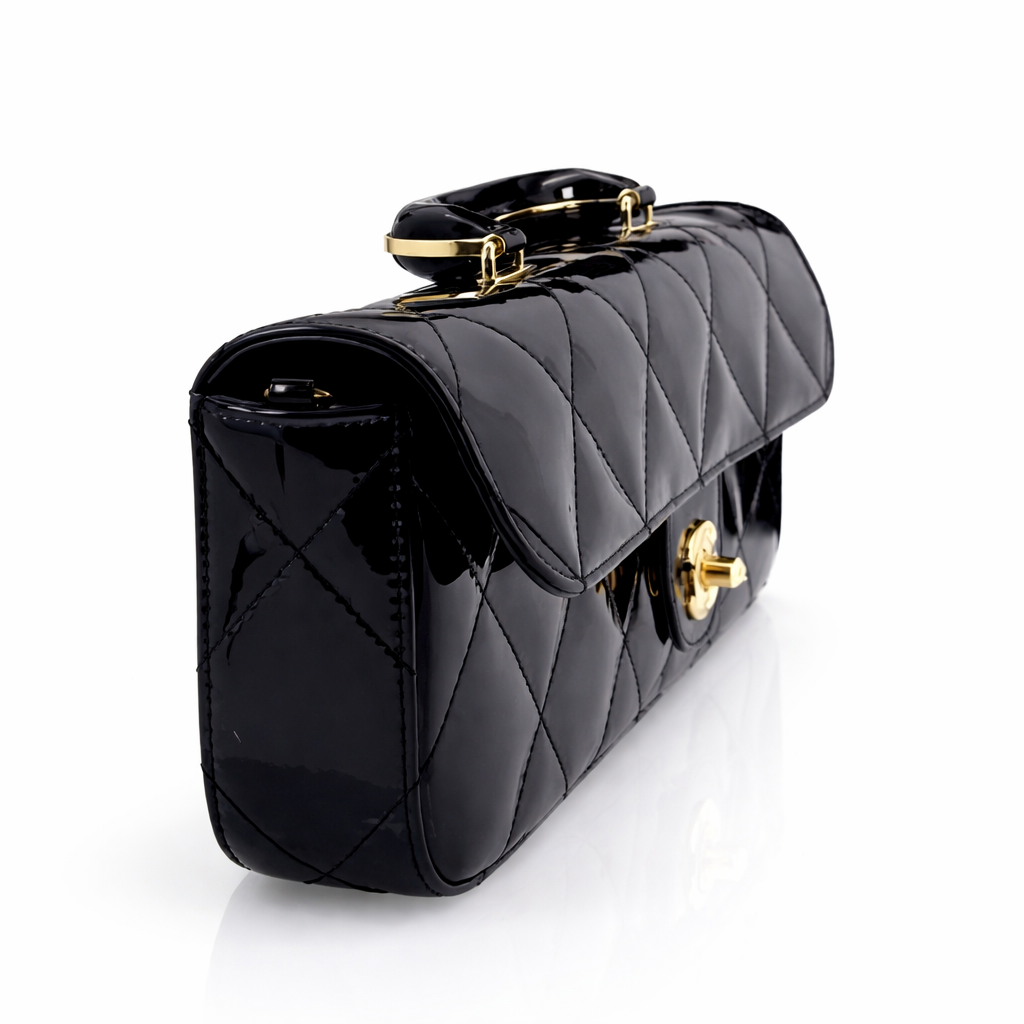 Chanel Mini Flap Bag with Top Handle (East-West)