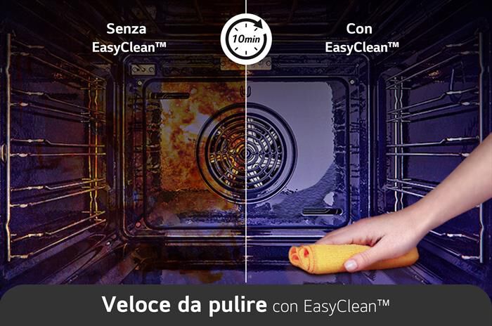 LG - Forno incasso elettrico INSTAVIEW WSED7612S A+-Inox
