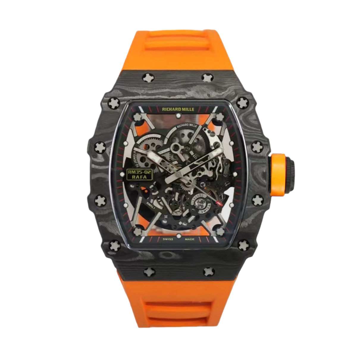 【7A Quality】Replica Richard Mille RM 35-02 Super Clone Watch with Carbon Case