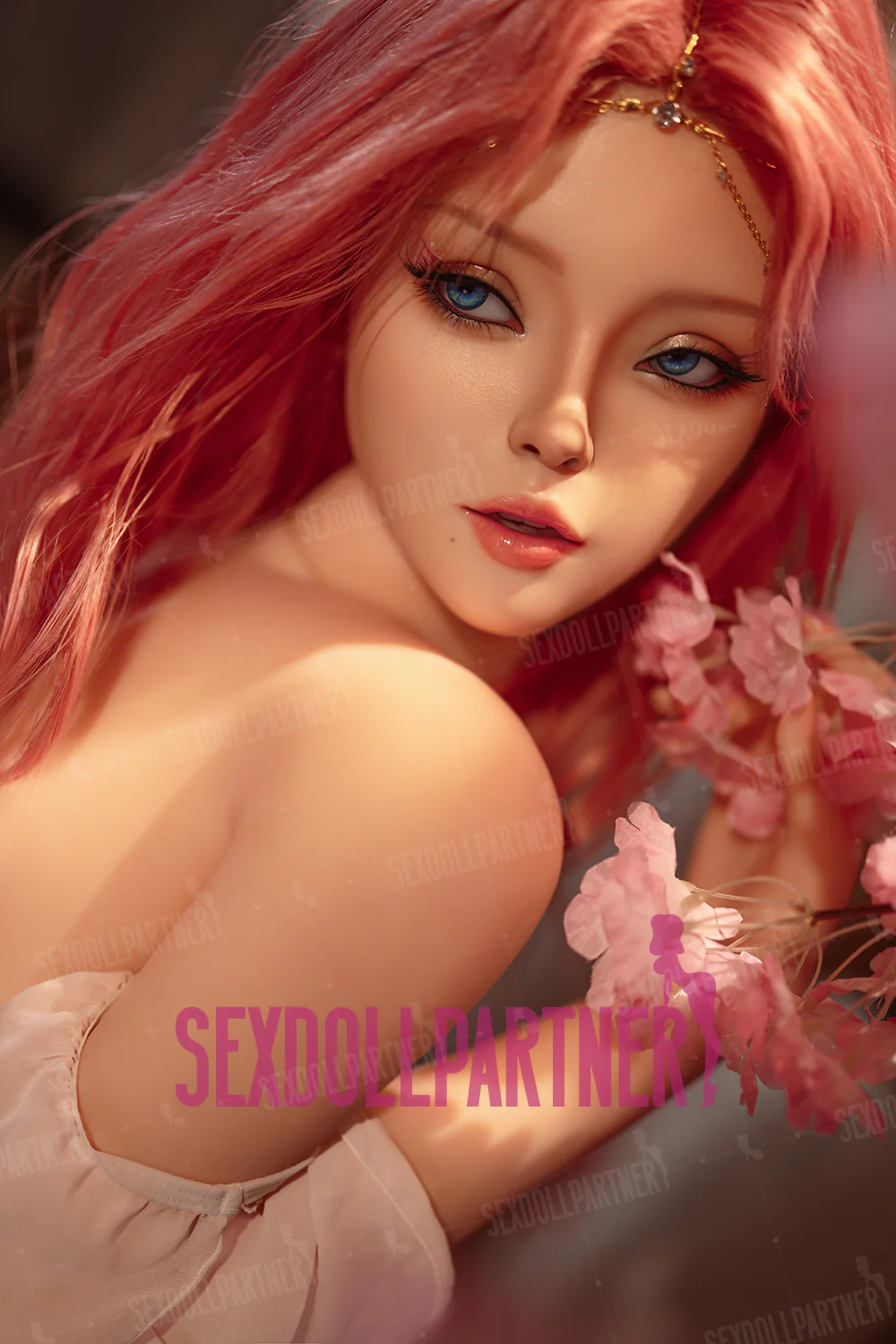 US Stock - YAMIEE Rowena Unique Design K39 5ft31/ 161cm ROS Soft Silicone Head + TPE Body Hentai Huge Tits Realistic Hentai Sex Doll For Blowjob