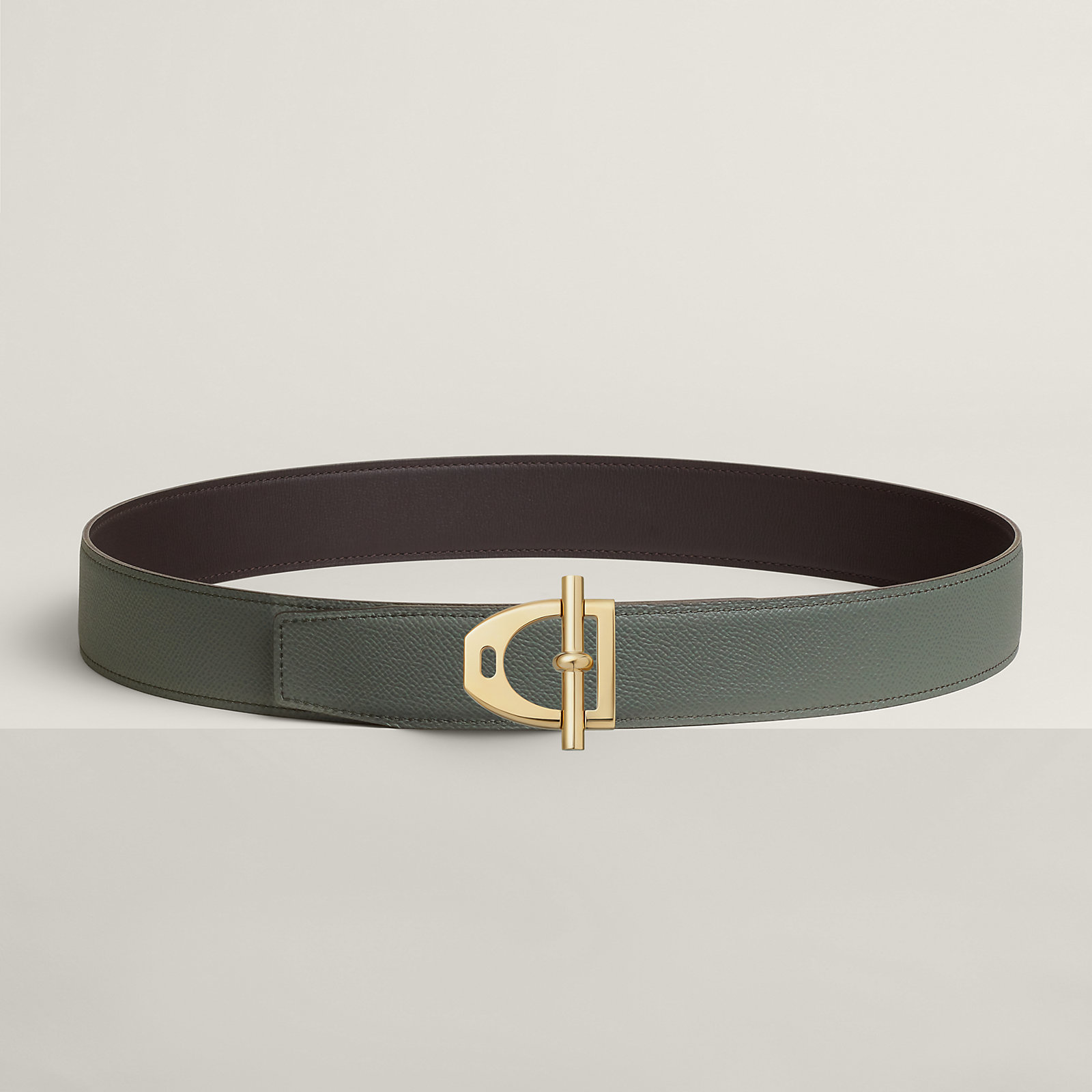 Neo Etrier belt buckle & Reversible leather strap 38 mm