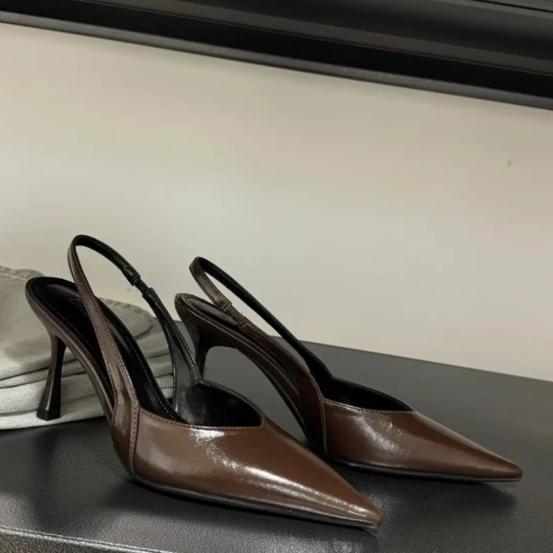High Heeled Sandals Women Pointed Toe Elegant Shoes Sexy Fashion Pumps 2025 New Luxury Designer Brand Dress