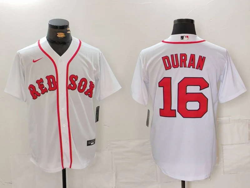 Men's Boston Red Sox Jarren Duran #16 White Home Replica Player Jersey