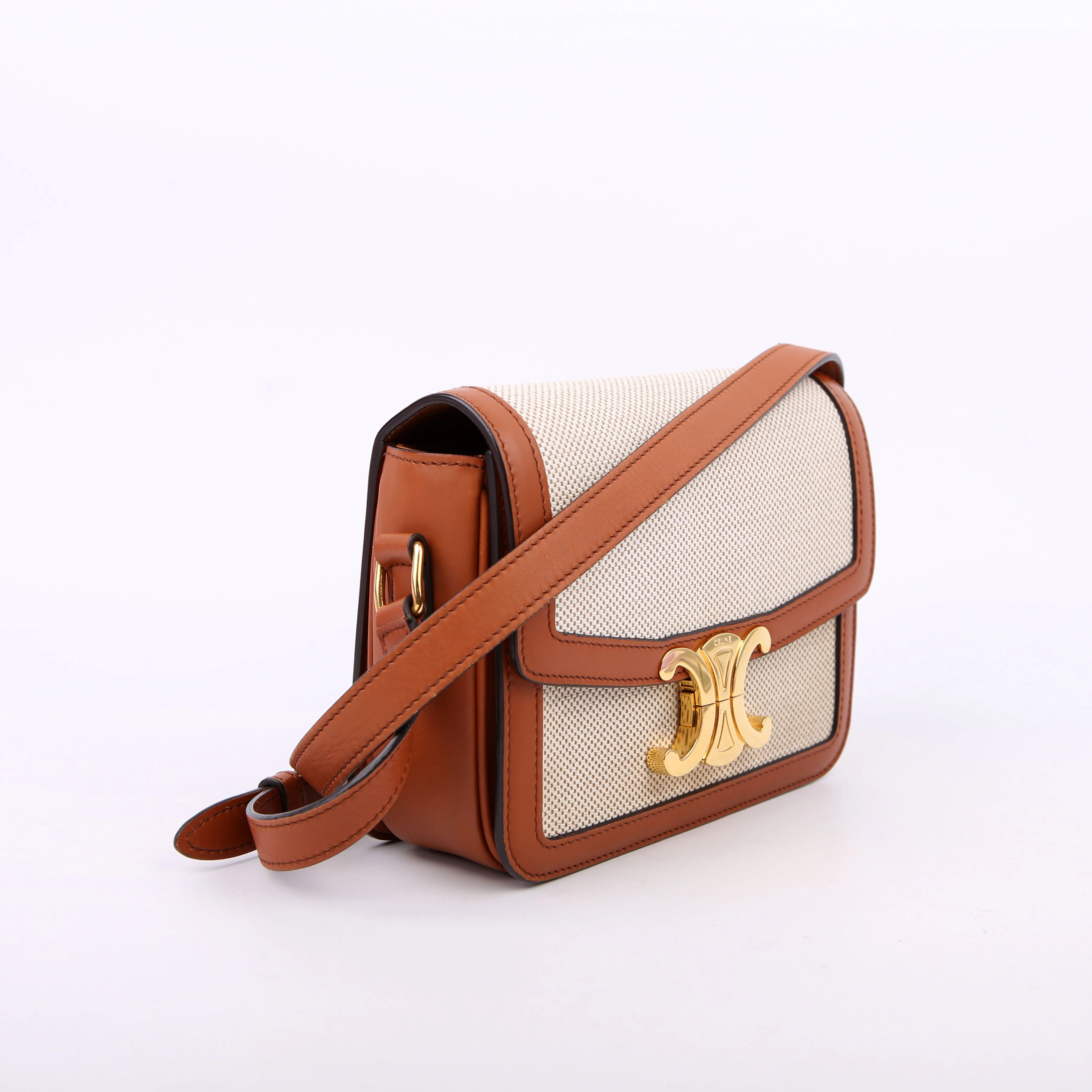 Teen Triomphe Bag Triomphe Canvas/Calfskin Brown