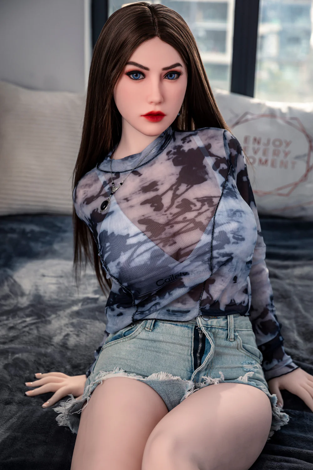 US Stock - Gill 5ft25 / 160cm #C9 Head Full Size TPE  Milky Big Boobs Realistic Sex Doll For Men