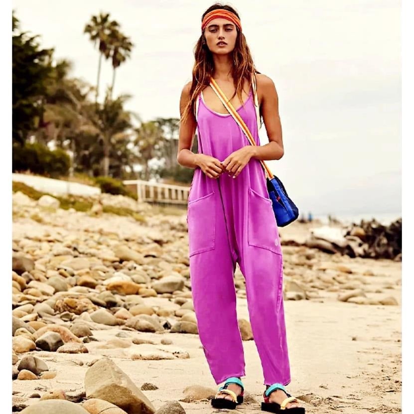 🔥Hot Sale Wide Leg Jumpsuit with Pockets