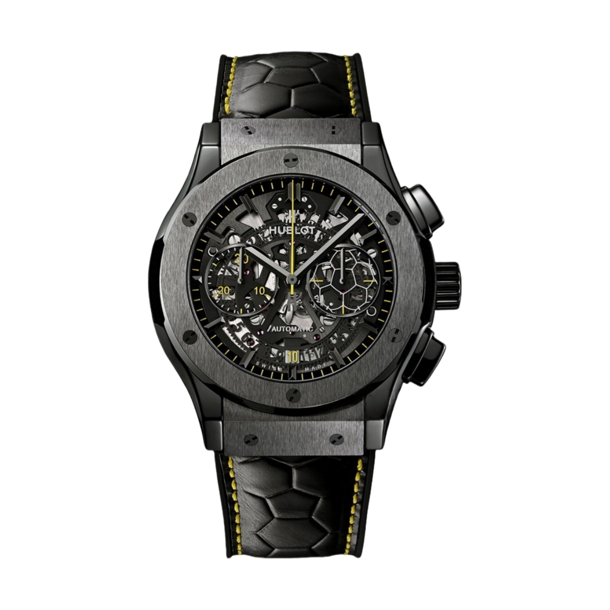Hublot Classic Fusion Pele Chrono Skeleton Dial Men's Watch 45mm 525.CM.0179.VR.PEL14