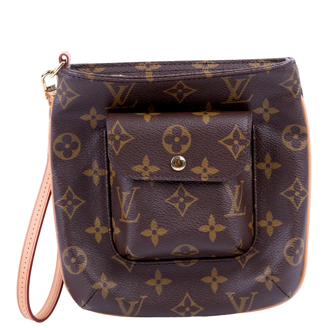 LOUIS VUITTON Partition Wristlet Clutch Monogram