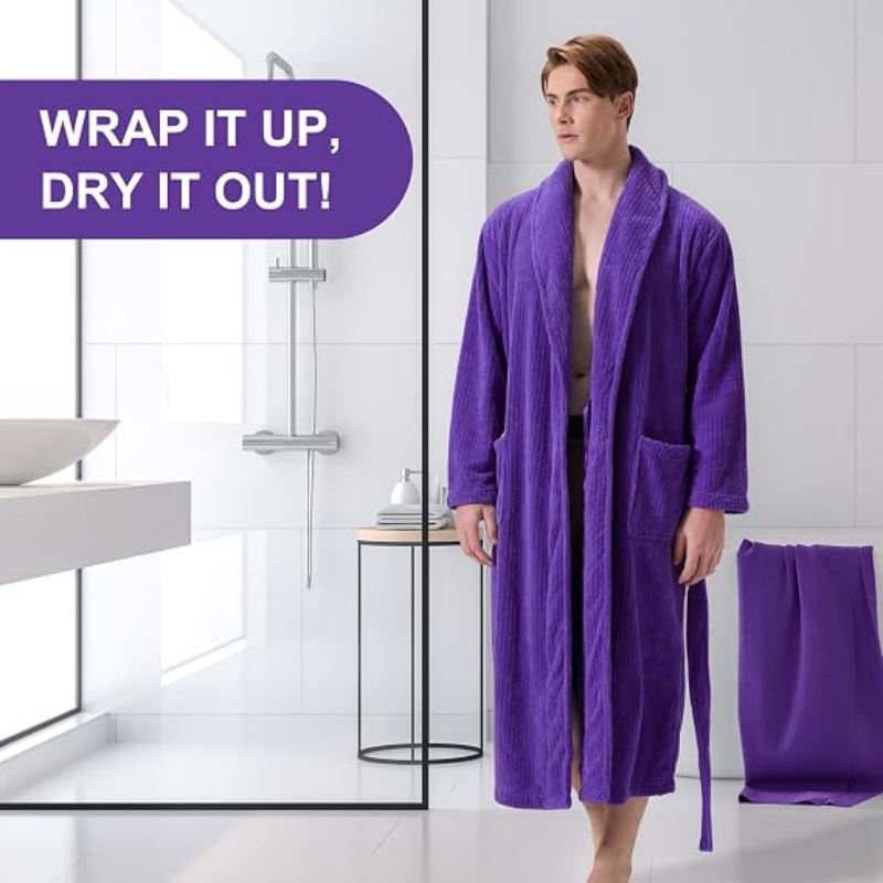 Men's Shawl Collar Bathrobe