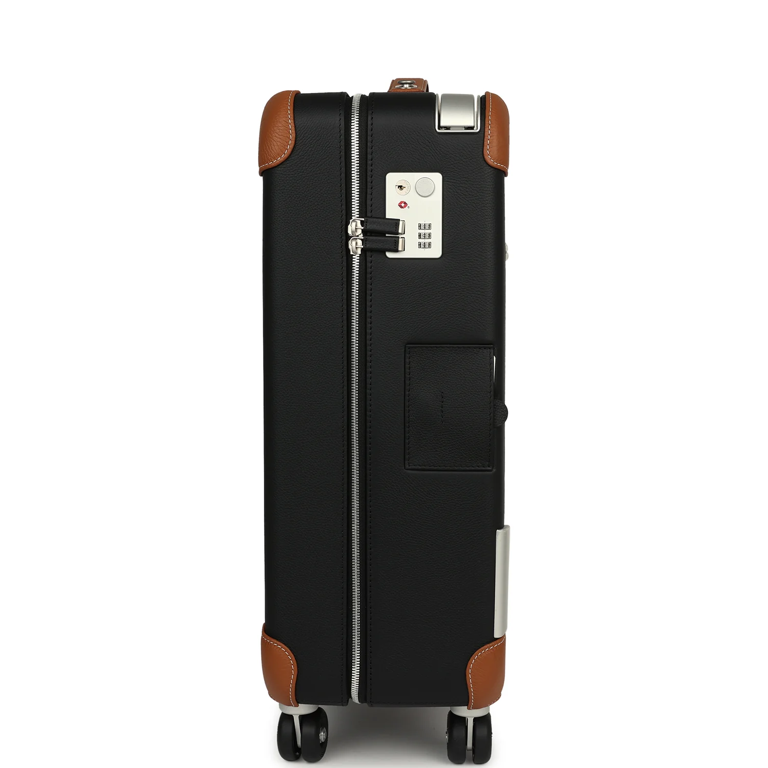 Hermes R.M.S. Cabine Rolling Suitcase Écru, Black Plume H Canvas, Fauve, Black Régate Palladium Hardware