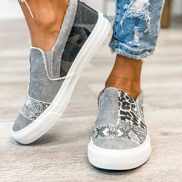 Flat set foot casual single shoes canvas shoes