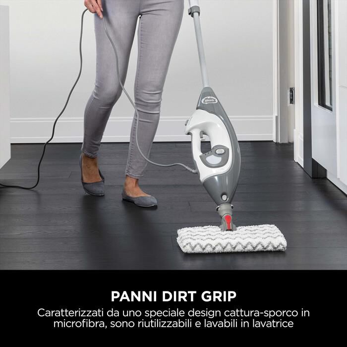 SHARK - Scopa a vapore 2 in 1  KLIK 'N' FLIP S6005EU-Bianco