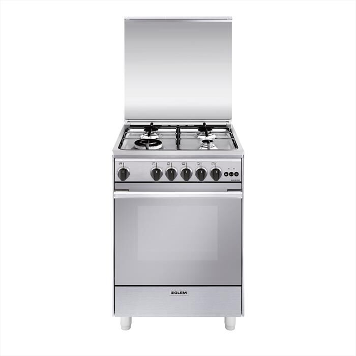 GLEM GAS - Cucina a gas U664VI Classe A-INOX