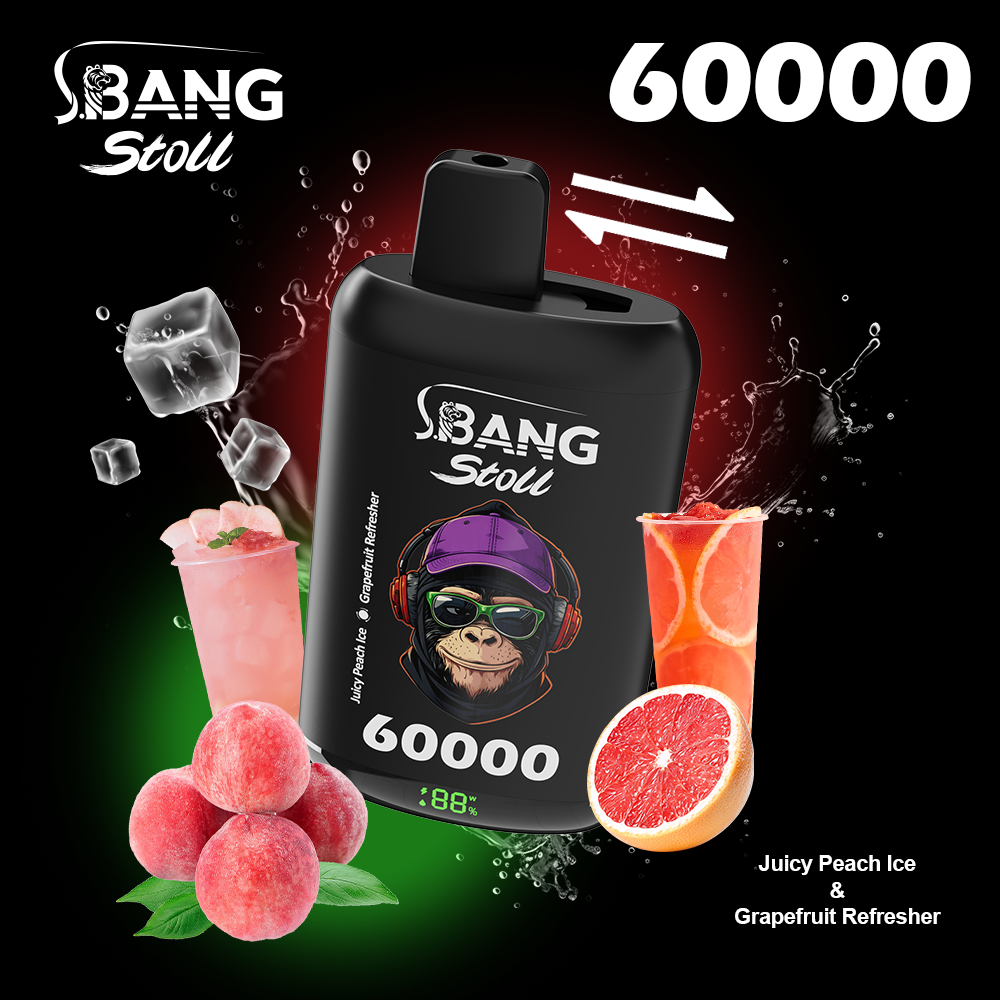 [Minimum order of two]Bang Stoll 60K Puffs 2-in-1 Prefilled Vape | Dual Flavor, Rechargeable