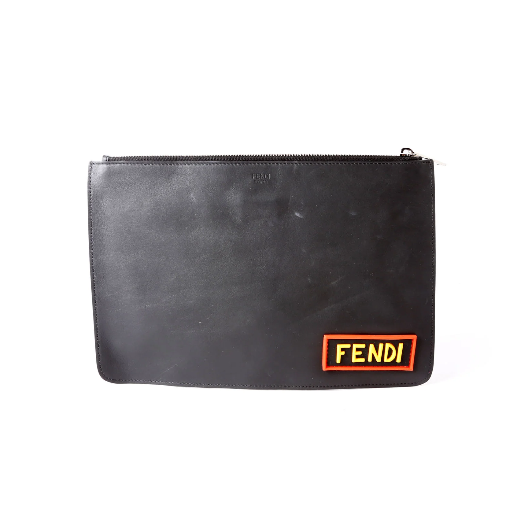FENDI 7N0078 Love Clutch Black/Multicolor
