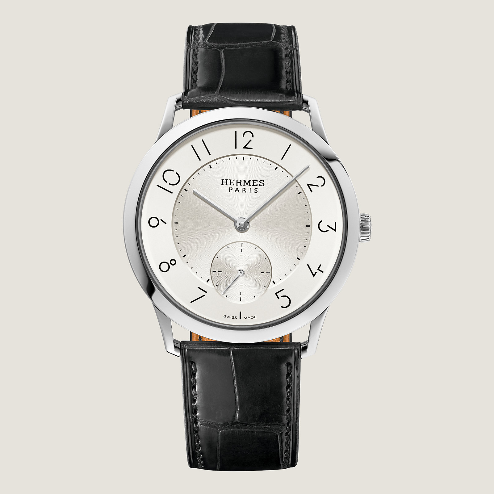 Slim d'Hermès watch, 39.5 mm