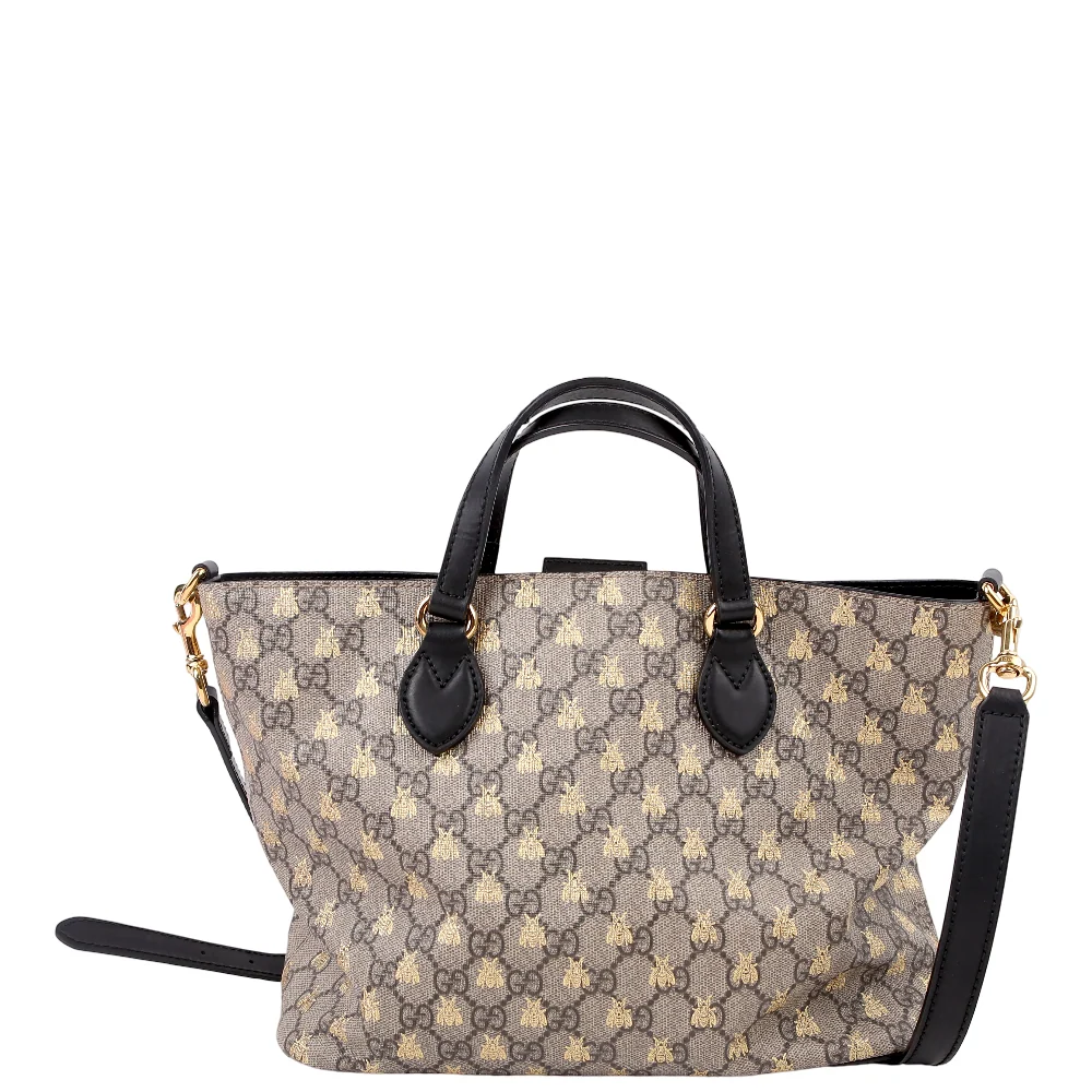 GUCCI 473887 GG Supreme Bee Small Tote