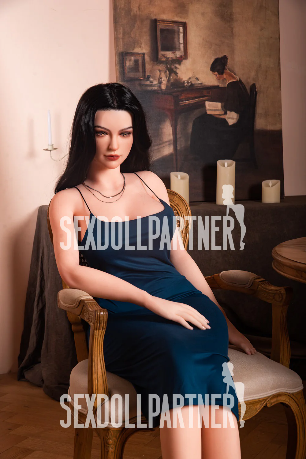 US Stock - RIDMII Karyn Plus 5ft34/ 163cm Unique Design Silicone Head TPE Body Adult Love Sex Doll