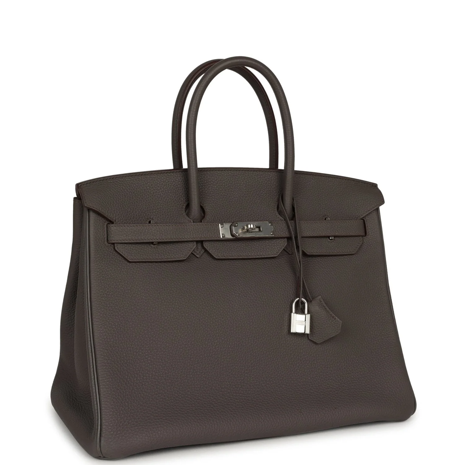 HERMÈS Birkin 35 Etain Togo Palladium Hardware
