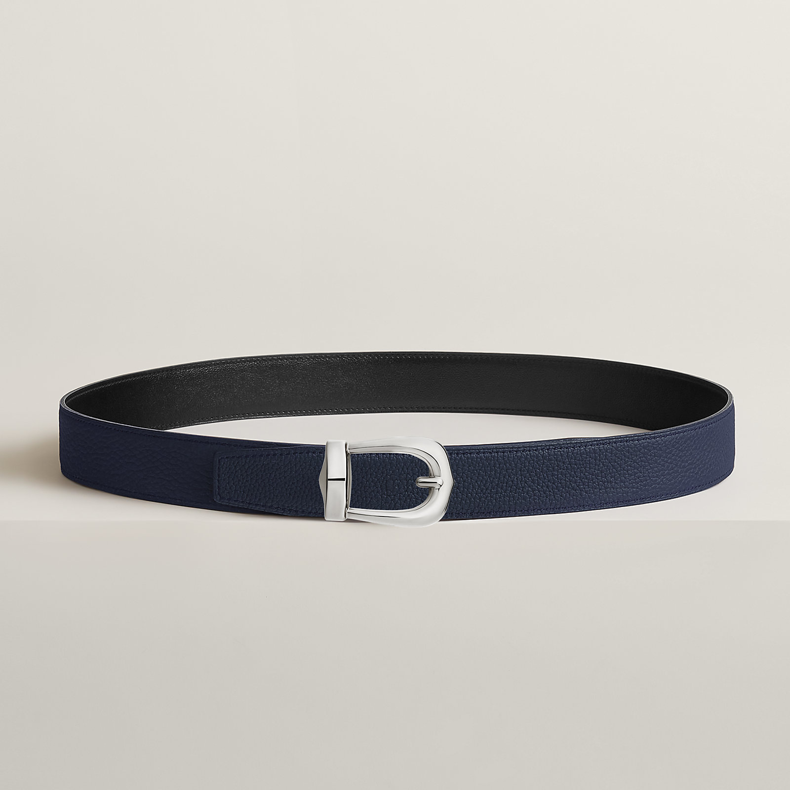 Bride d'Apparat belt buckle & Reversible leather strap 32 mm