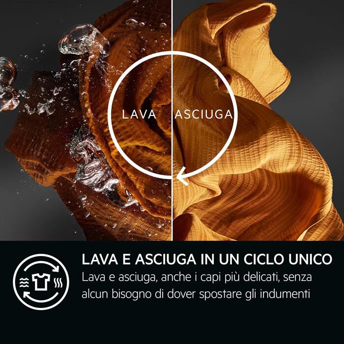 AEG - Lavasciuga LWR9C16BAY 10/6 Kg Classe A/BY-Bianco